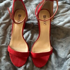 Dune London Red Women's Heels